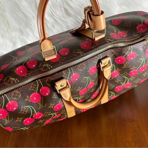 Louis Vuitton Monogram Takashi Murakami Cherry Keepall 45 - Picture 8 of 16